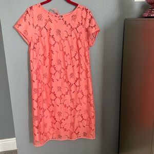 Coral Lace Dress